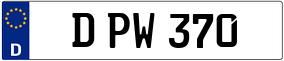 Trailer License Plate